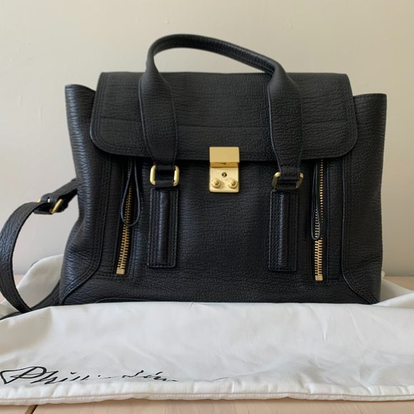 3.1 Phillip Lim Pashli Medium Satchel - Black - Picture 1 of 9